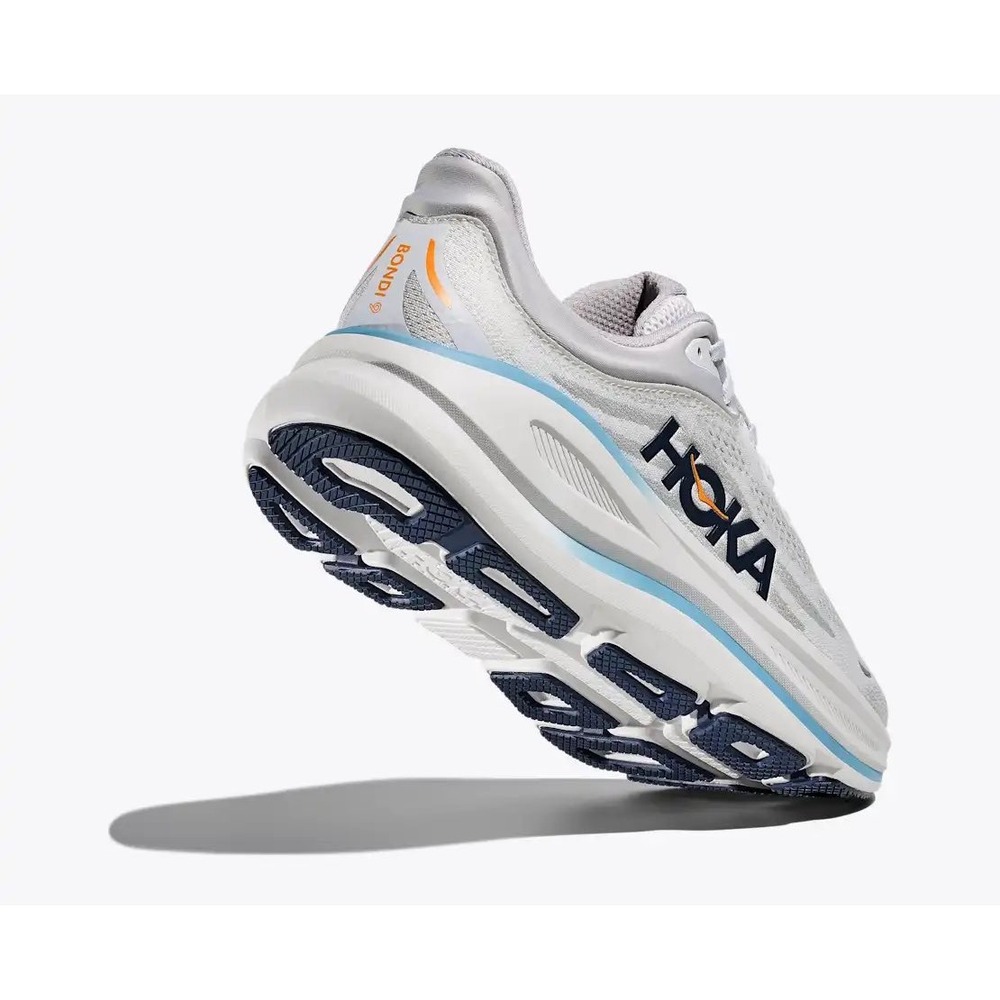 Hoka Bondi 9 Running Shoes in Stardust Cosmic Gray, Men's Size 10D